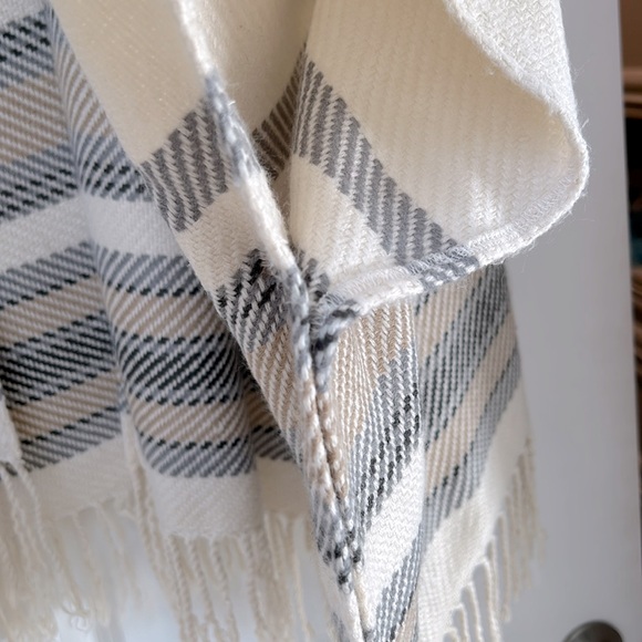 ABERCROMBIE & FITCH Shawl one size has pockets and fringe - Picture 5 of 8